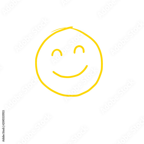 Konstfotografi happy smiley face