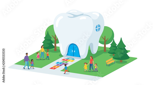 Photos Playful Pediatric Dentistry Molar Tooth Building