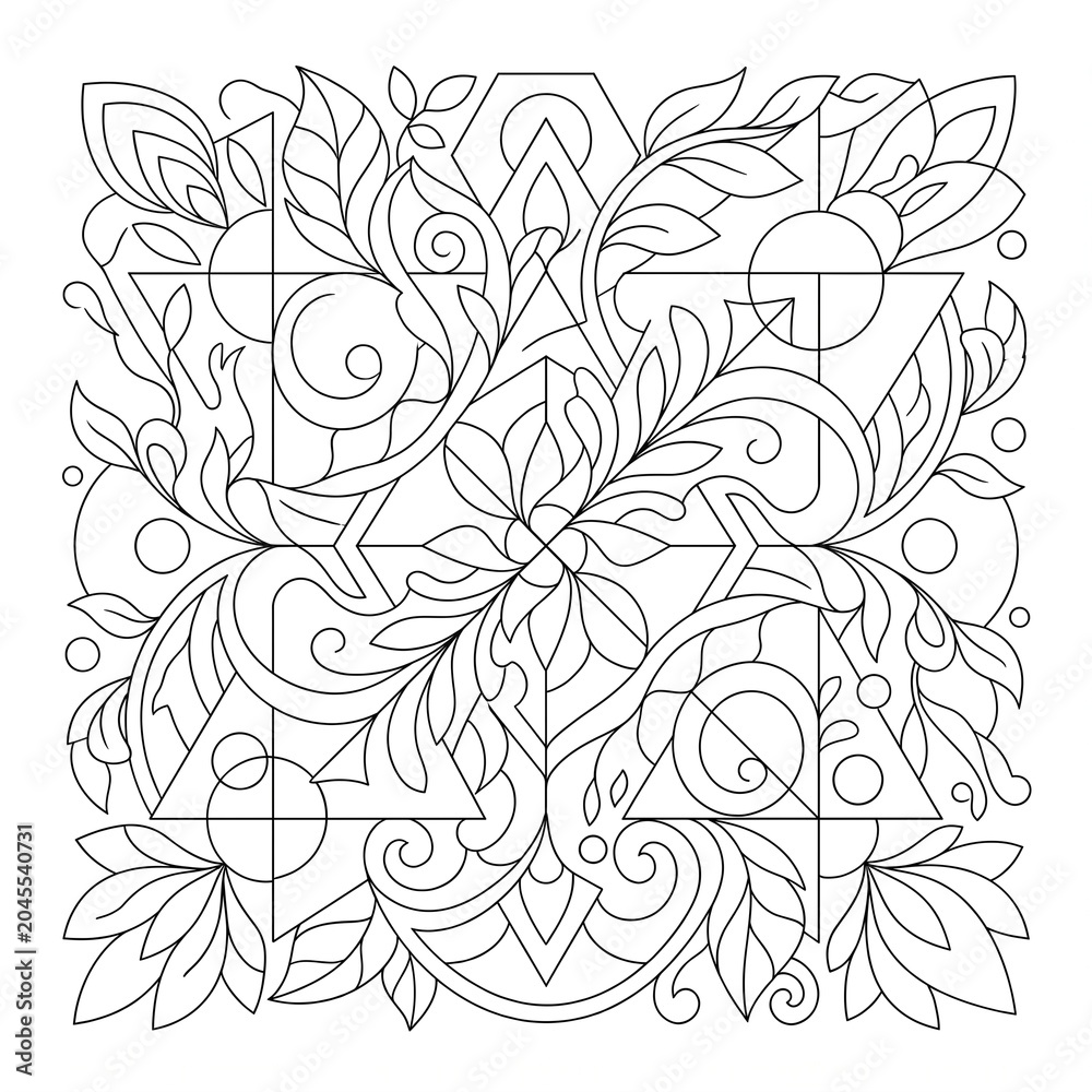 Fototapeta premium vector illustration of an abstract floral background