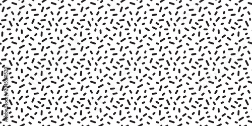 Black dotted lines on a white background. Design for wallpaper or gift wrapping paper. Vector illustration.