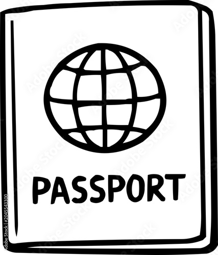 passport illustration icon pictogram