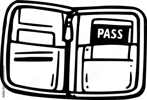 passport illustration icon pictogram