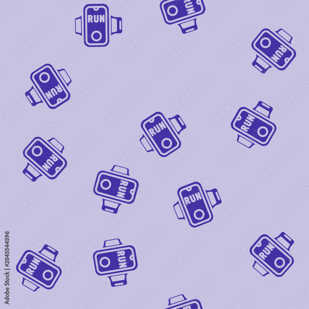 Fototapeta premium phone armband running accessories glyph vector seamless pattern. phone armband running accessories thin illustration