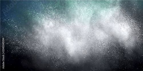 Foto Abstract smoke texture with white and teal hues, suggesting ethereal wisps and mysterious atmosphere, background pattern