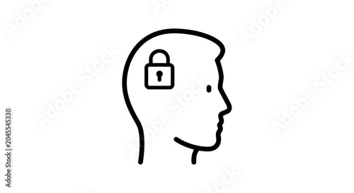 Photos Protected Mind Concept Illustration.