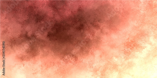 Quadro su tela Abstract textured smoky cloudy background in shades of red, orange, and yellow, with a hazy and ethereal atmosphere suggestive of fire or sunset