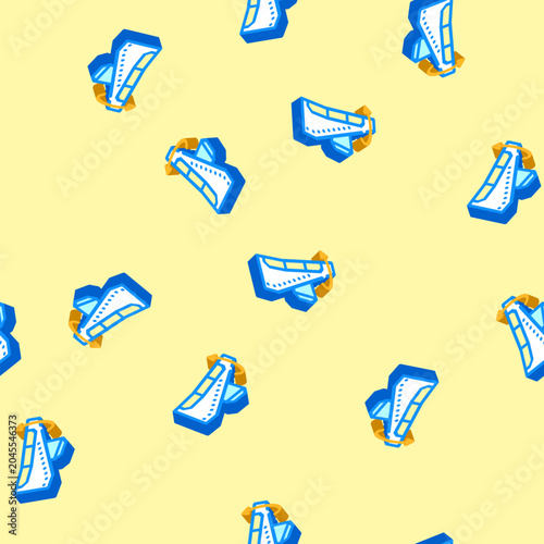Bilde på lerret aileron adjustment aircraft isometric seamless pattern