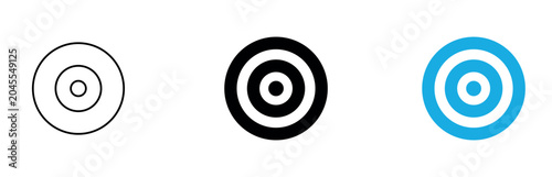 circular target icons designed