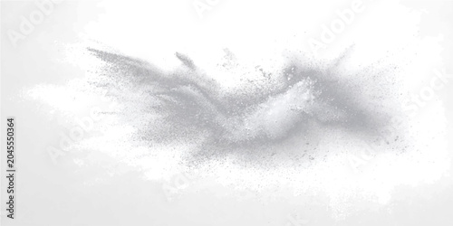 Foto Abstract dynamic explosion particulate matter, showcasing energetic dissipation