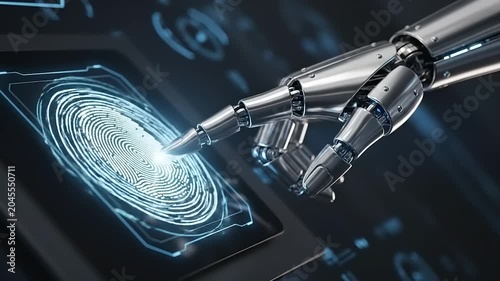 Robotic Fingerprint Scan Technology.