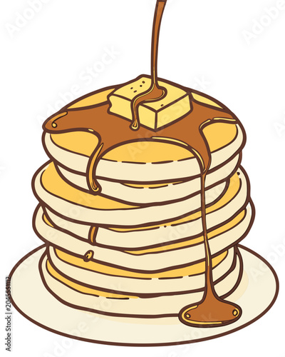 pancakes with chocolate
