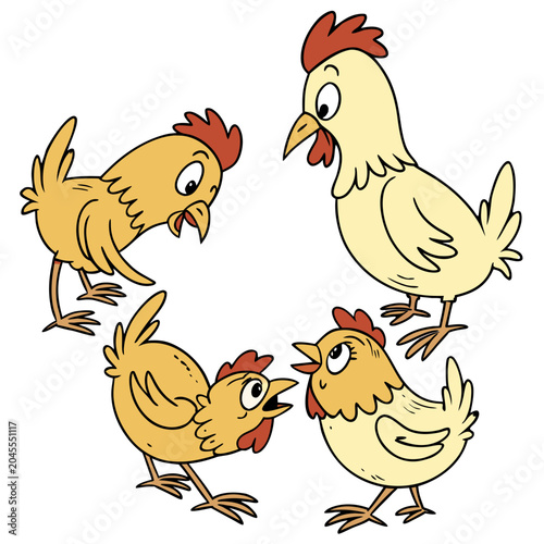 hen and chickens