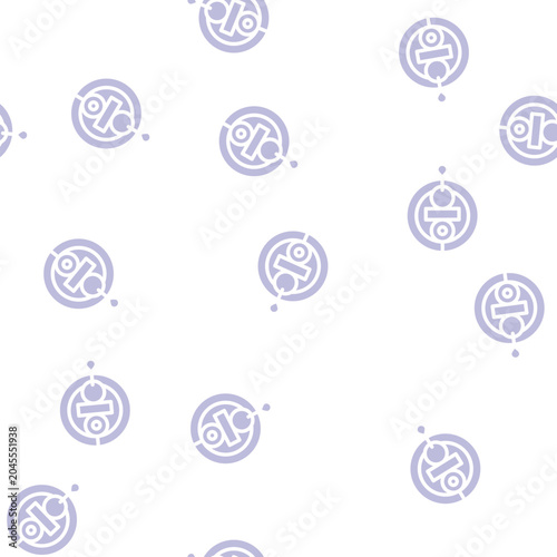 Cuadro en lienzo vegetable barbeque glyph vector seamless pattern