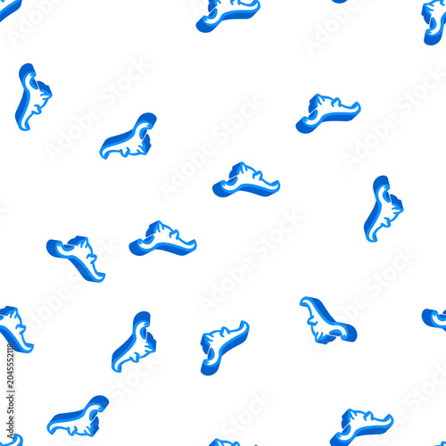 Foto pliosauroids dinosaur isometric seamless pattern