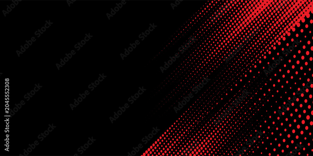 Fototapeta premium Halftone dots red and blue color pattern gradient grunge texture background. Dot pop art comic sport style vector illustration.