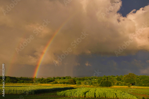 Regenbogen in der Ortenau bei Mahlberg