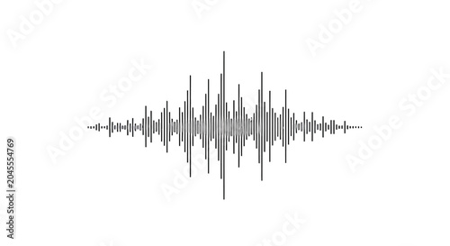 Photos Sound wave pattern audio signal.