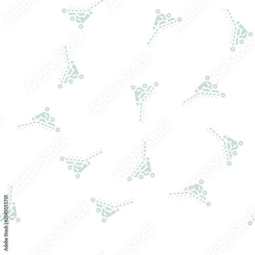 Foto siege ladder glyph vector seamless pattern