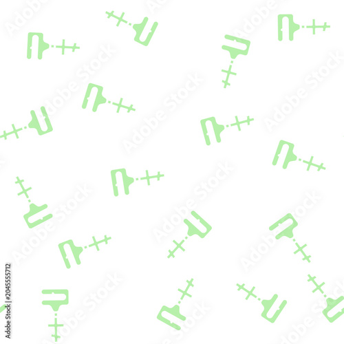 Schilderij op canvas pectoral cross glyph vector seamless pattern