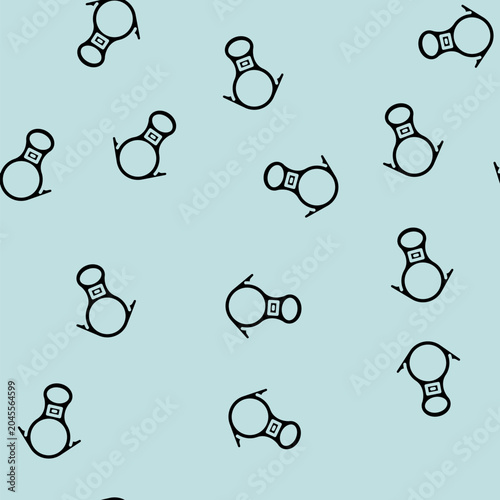 Φωτογραφία rappel device rock climbing glyph vector seamless pattern