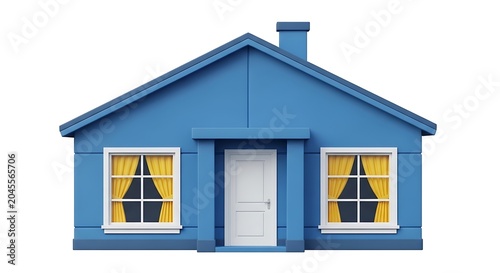 house on white background