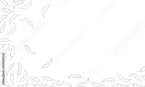 Foto Doodle Chili Pattern