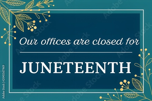 Juneteenth Office Closure, Closed For Juneteenth Sign, Business Closed Juneteenth, Juneteenth Holiday Notice, Offices Closed Juneteenth