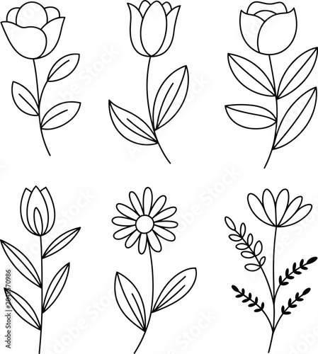 seamless pattern with flowers