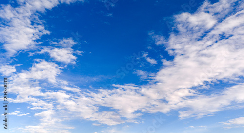 Canvastavla Sky texture with blue clouds