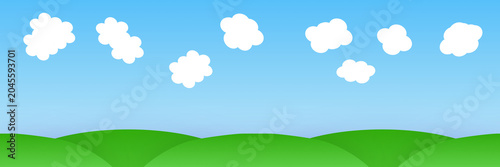  Simple Cartoon Side Loop Sky Background (JPG)
