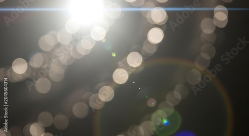 Blurry bokeh light effect photography.