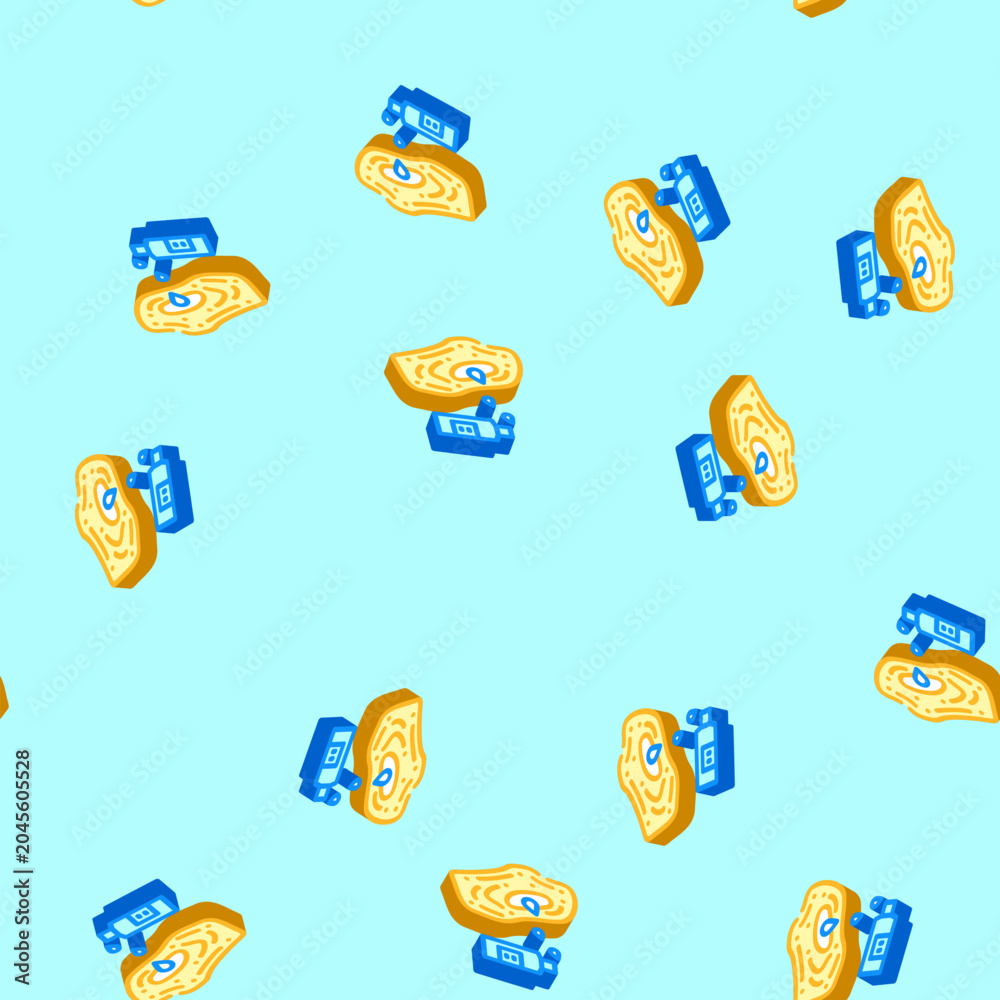 Fototapeta premium whitening bleach isometric seamless pattern. whitening bleach sign illustration
