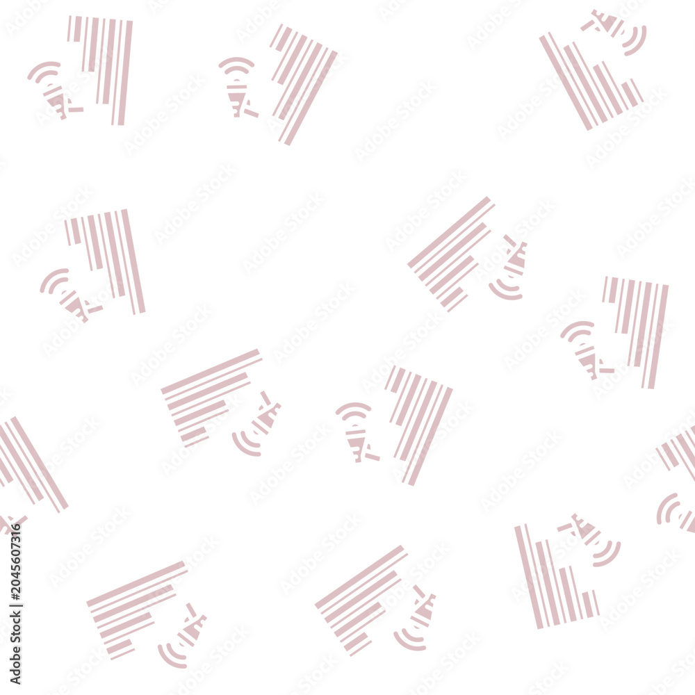Fototapeta premium advetise growth sale glyph vector seamless pattern. advetise growth sale signthin illustration