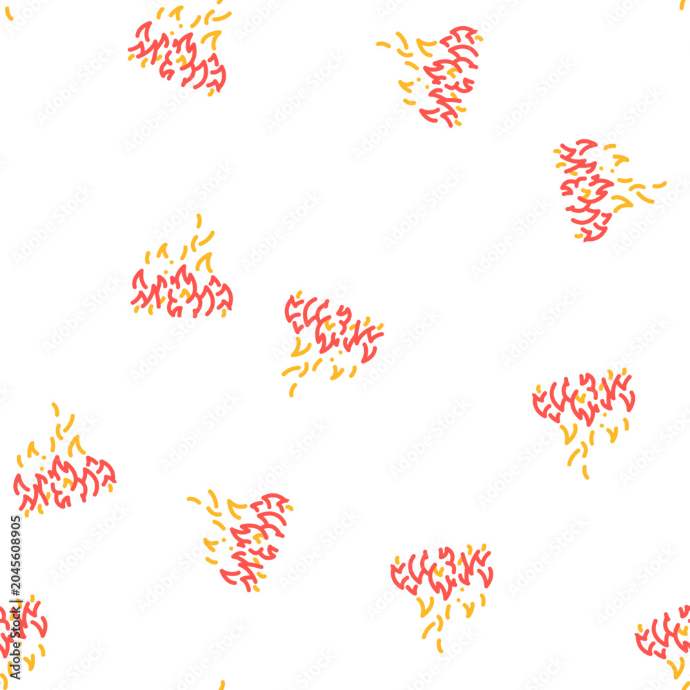 Fototapeta premium blaze fire vector seamless pattern blaze fire sign illustration