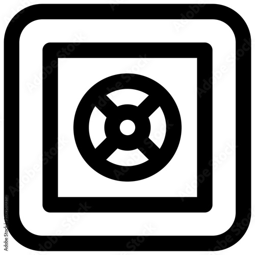 Fotografía Heist. Editable stroke vector icon.