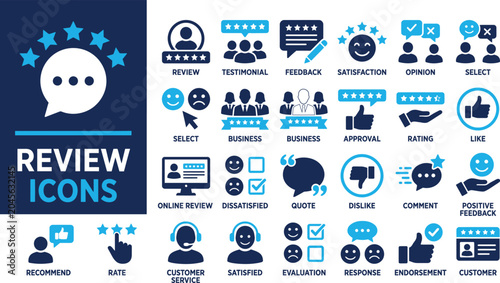 Foto Review icon set
