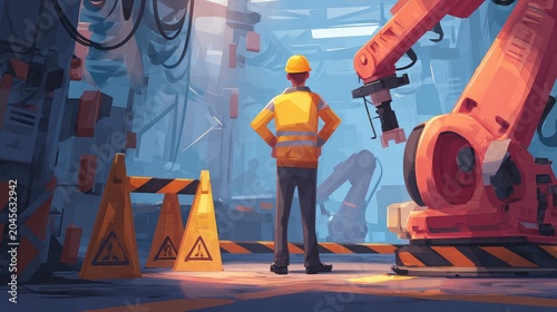 Witness the Future: A Supervisor Overseeing Automation in a High-Tech Facility
