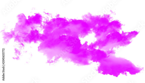 Φωτογραφία Vibrant Magenta Smoke Cloud PNG Isolated on Transparent Background with Neon Vap