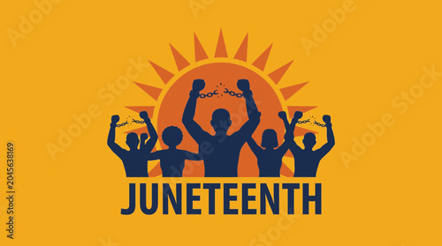 Photos Silhouette of Enslaved People Breaking Free on Juneteenth Day