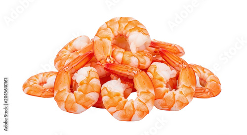 Pile of Cooked Shrimp Appetizer Ready to Eat.