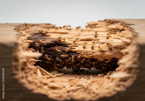 This is an image showing the inside of a piece of wood