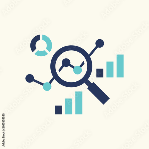 Ocean data analytics satellite monitoring icon flat vector