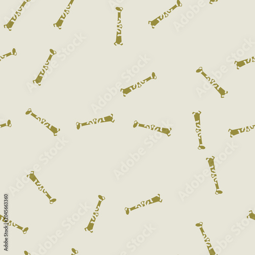 Photos bone healing fracture injury glyph vector seamless pattern