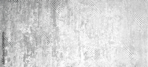 Obraz na płótnie Abstract vector distressed undulating wavy lines with a subtle moire pattern