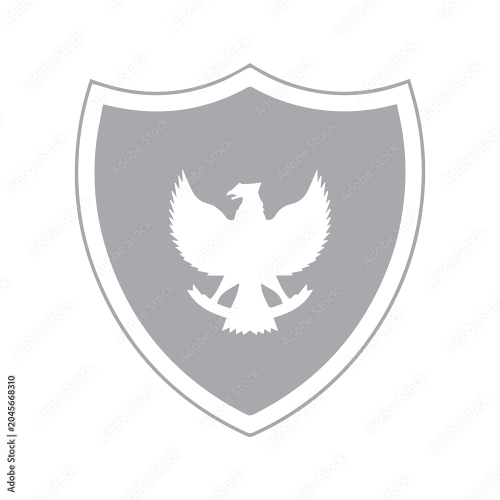 Fototapeta premium Indonesia Emblem Shield