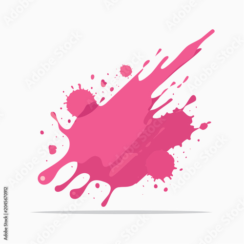 Pink Paint Splatter