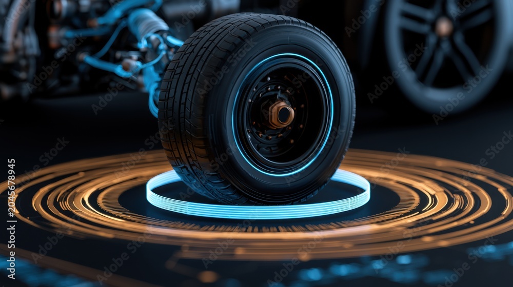 Fototapeta premium Automotive industry companies develop cars, trucks, and transportation technologies through research, engineering, production, and quality control to deliver safe and reliable mobility. 