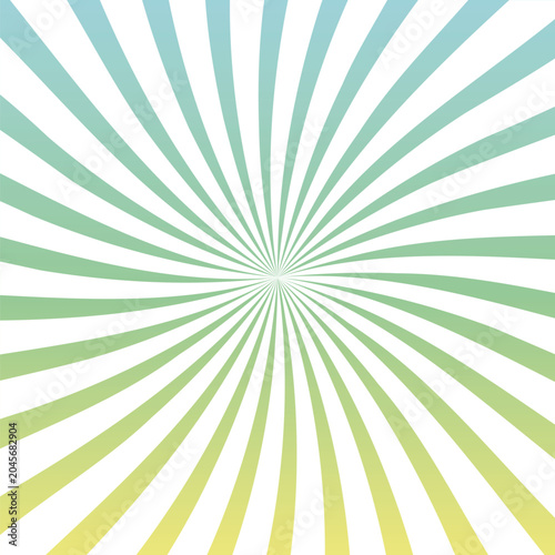 Sunburst Swirl Background with Gradient Colors