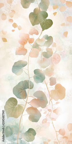 Delicate floral pattern suitable for natural background