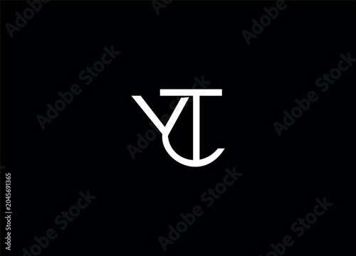 YT initial letter logo design and vector design
